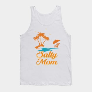 Salty Mom - Tropical Summer Vacation Shirt Tank Top